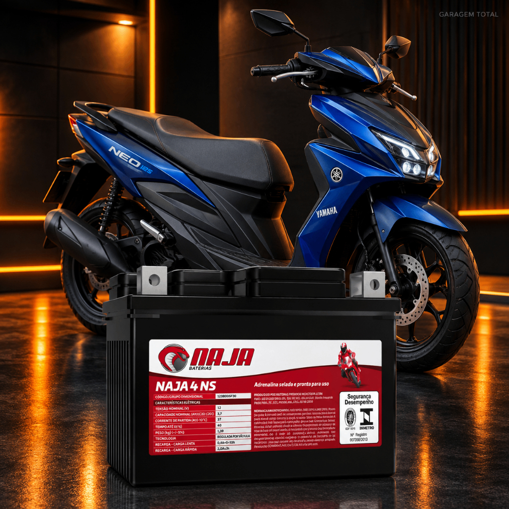 Bateria De Motos Yamaha Neo 125 Ytx4l-Ns Naja