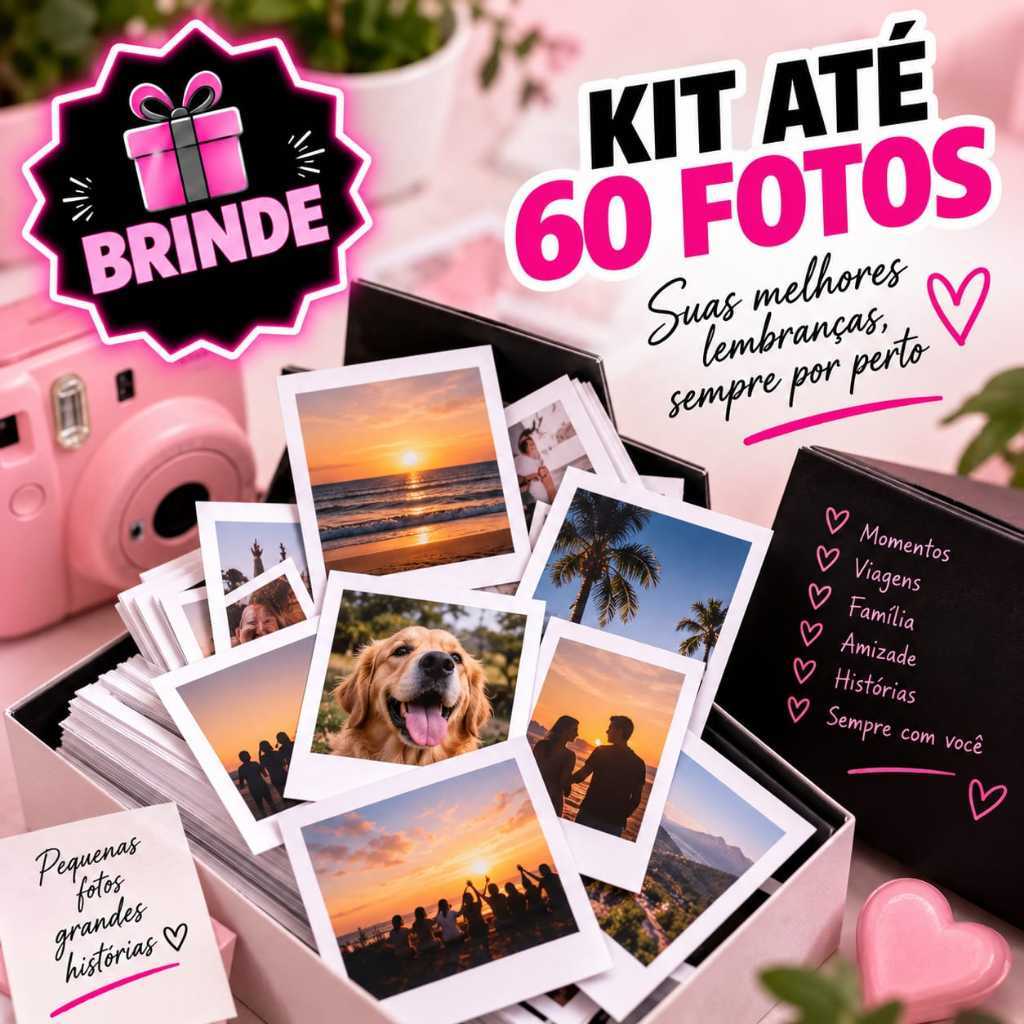 Mini Fotos Polaroid- kit até 60 Universidades- cabe na capinha de celular- sem legendas