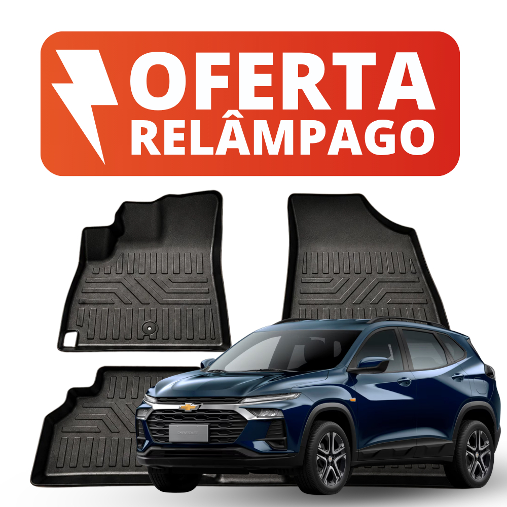 Jogo de Tapetes Com 3 Peças Premium Bandeja De Borracha Tpe 3D Para Chevrolet Tracker 2021 - 2026