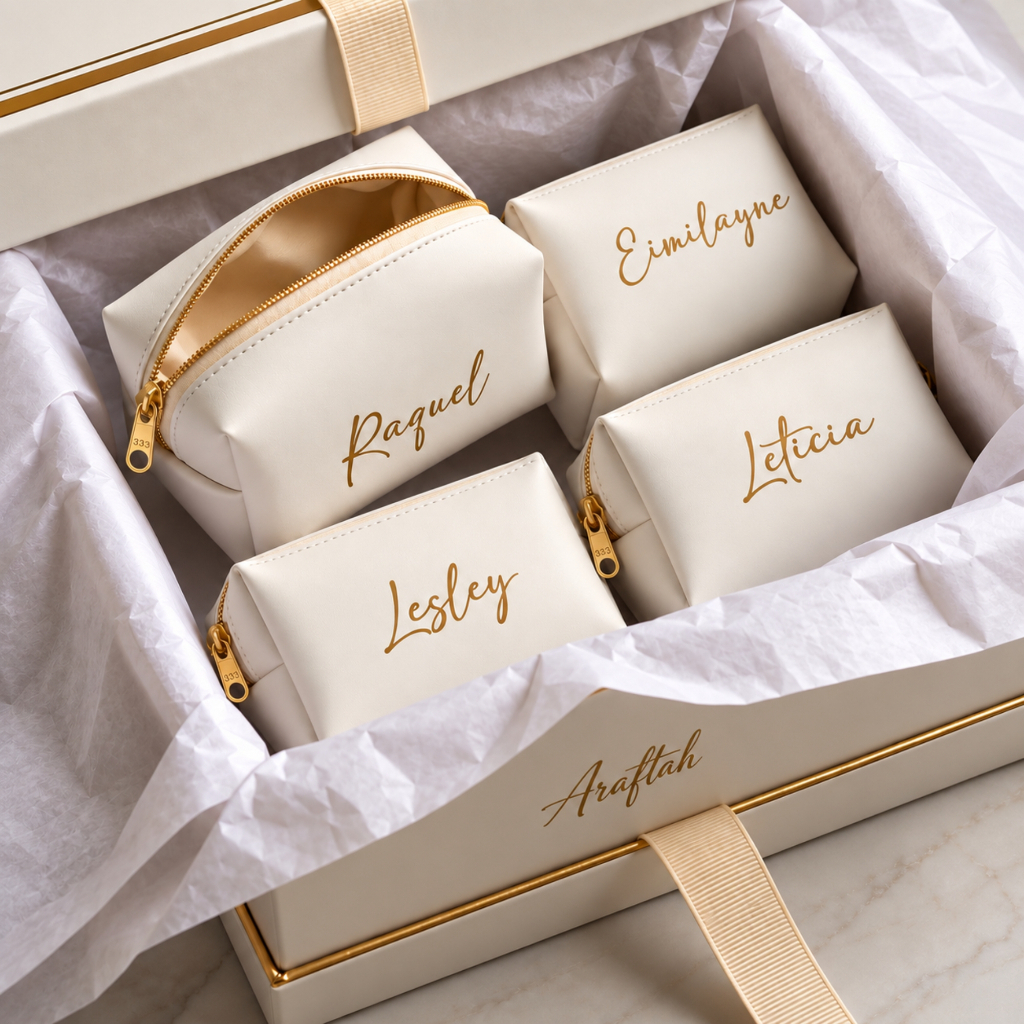 Kit 20 Mini Necessaire Personalizada Com Nome ou Inicial Porta Moedas - Brinde Lembrancinha Porta Maquiagem Atacado