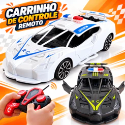 Carrinho de Controle Remoto Menino Carro Brinquedo com Pilhas Inclusas e Livro