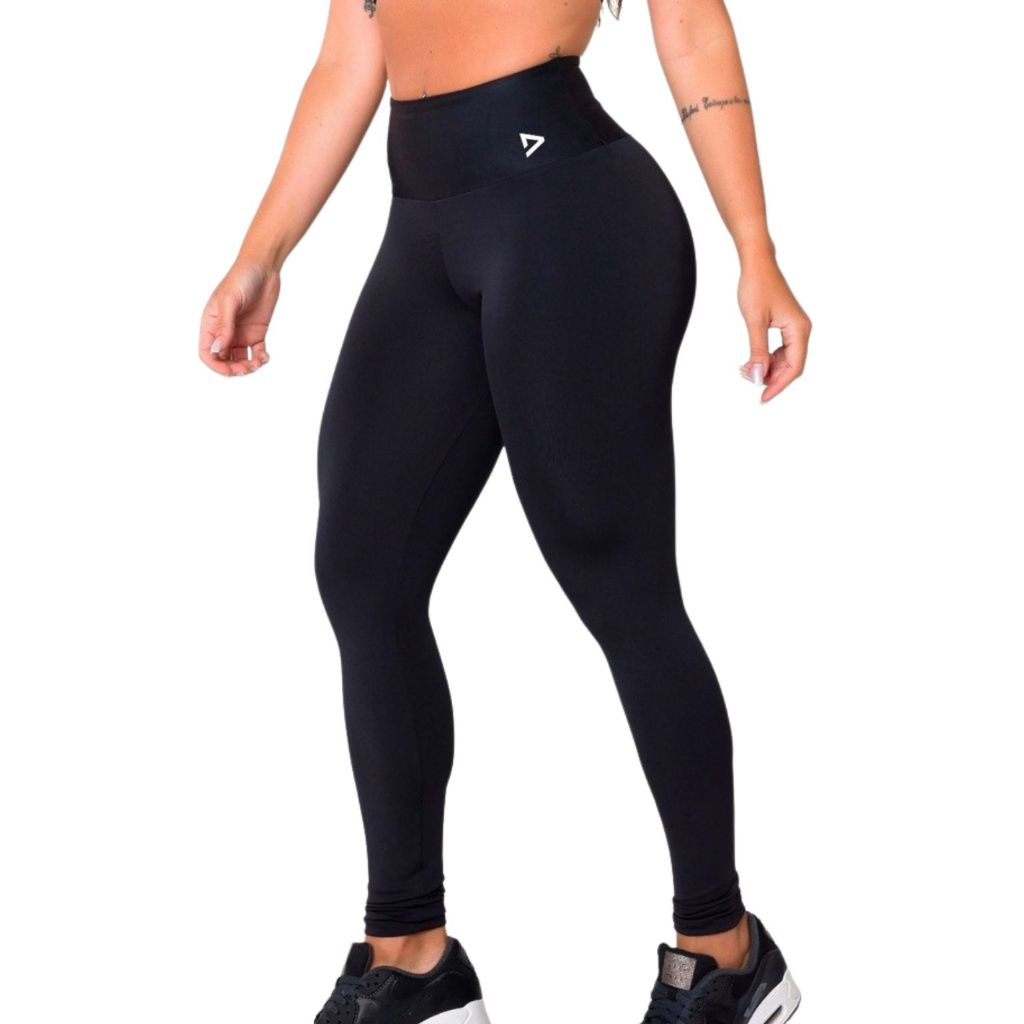Calça Legging Fitness Zero Transparência Blackout Academia Confortável Cintura Alta Poliamida
