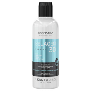 Borabella Selagem 3D Semi Definitiva Sem Formol Profissional 90ml Alisamento Capilar Brilho Intenso