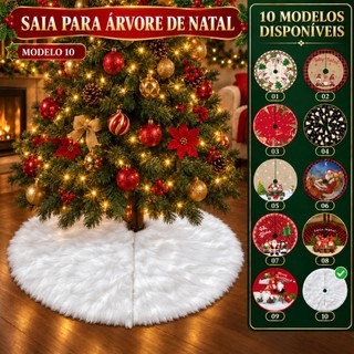 Saia Tapete Base Árvore De Natal Decoração Papai Noel Enfeite Natalino Luxo LuvinCo