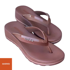 Chinelo Azaleia Anabela Esporão Fascite Confortável Casual