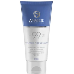Protetor Solar Facial Anasol FPS 99 Oil Free Toque Seco Aloe Vera Argila Vitaminas Hidratante 60g