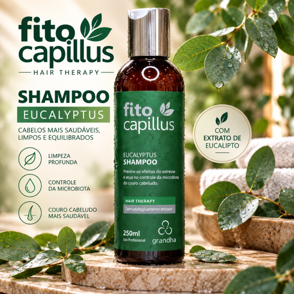 Shampoo Fito Capillus Eucalyptus 250ml para Couro Cabeludo Sensível