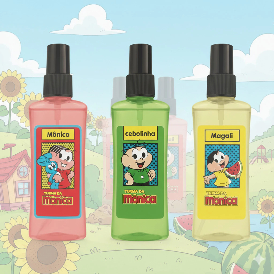 Perfume e Colônia Cebolinha Mônica Magali - Perfume TURMA DA MÔNICA 60ml