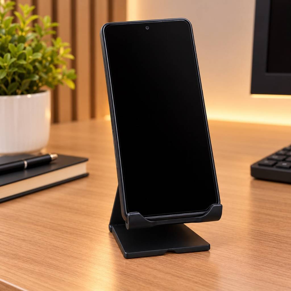 Suporte De Mesa Para Celular Universal Com Design Compacto E Material Resistente Para Home Office