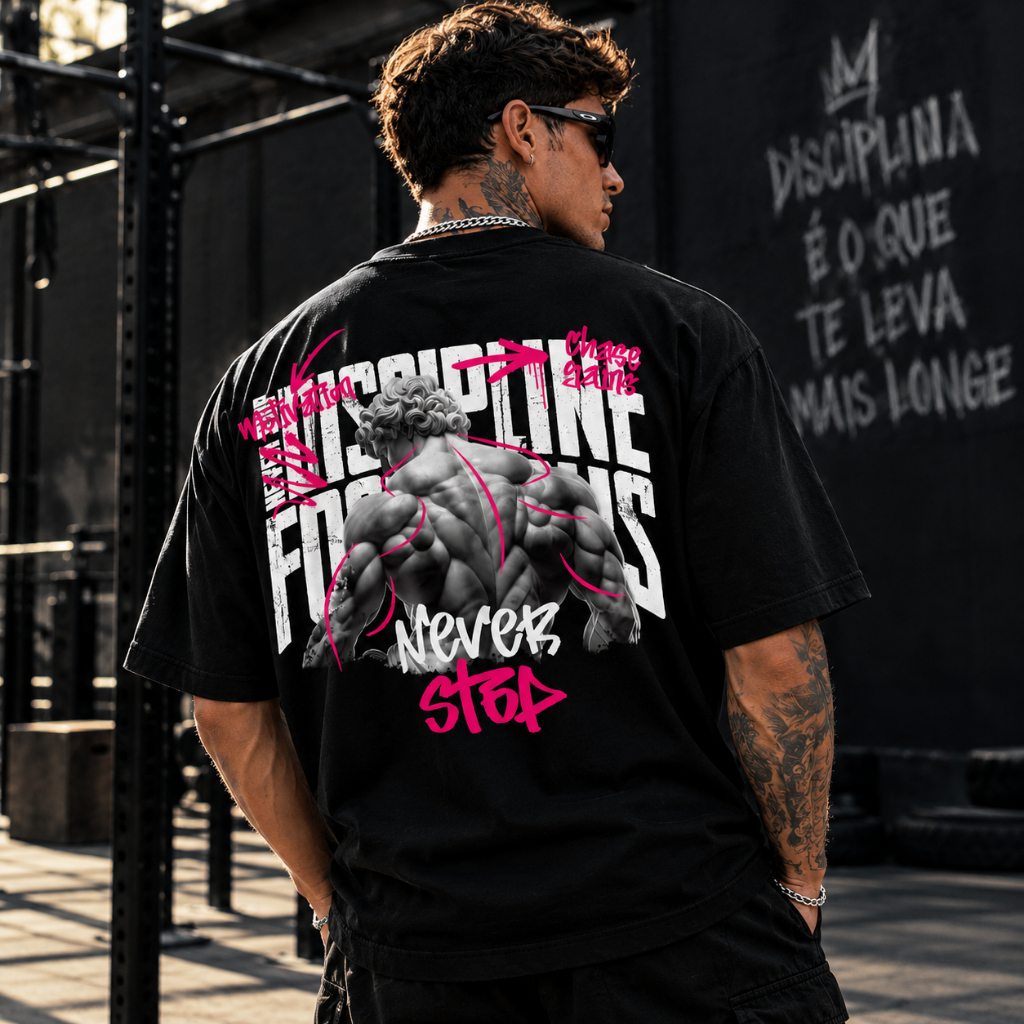 Camiseta Oversized Masculina P ao G2 Academia Algodão Premium Streetwear Skate Conforto Premium