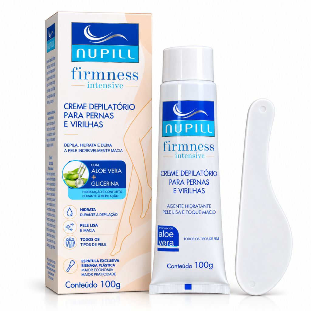 Creme Depilatório P/ Pernas e Virilhas Nupill 100g Firmness