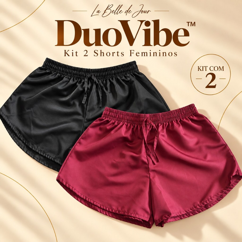 Kit 2 Short Tactel Feminino Casual Corrida Shorts Academia Shortinho Caminhada Saída de Praia Mulher Plus Size P ao G4