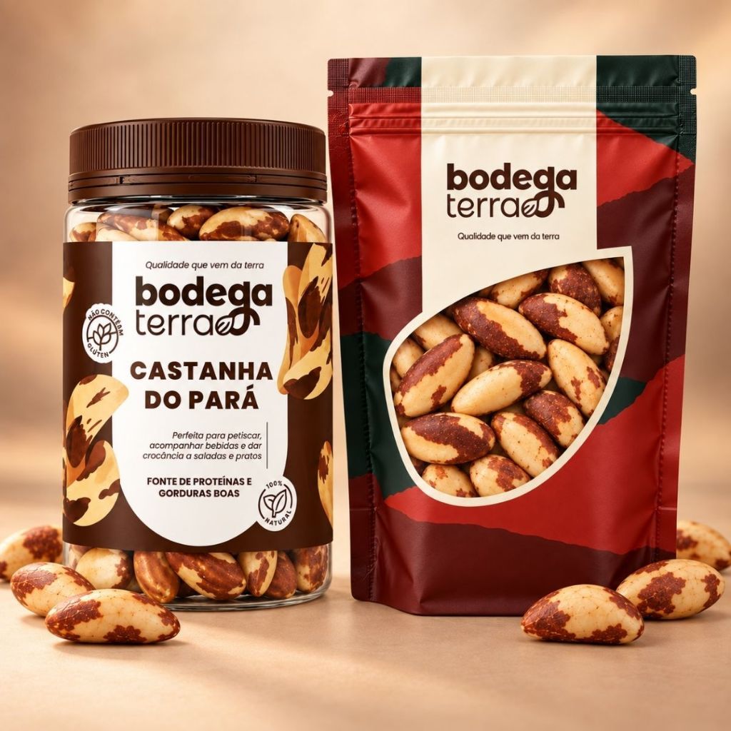 Castanha do Pará Brasil Inteira Premium  Natural Fonte de Proteínas e Gorduras Boas Safra Nova 500G ou 1KG