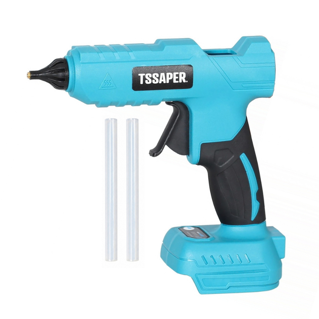 Pistola de Cola Quente Sem Fio a Bateria 21V para Tubos de 11mm Tssaper