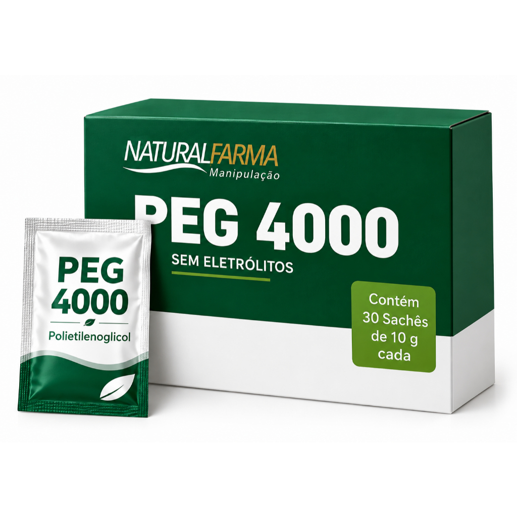 Peg 4000 Sem Eletrólitos 10g 30 Sachês Polietilenoglicol Puro