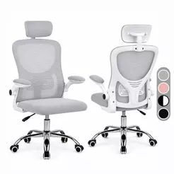 Cadeira Giratória Office Supreme Mesh Escritório Ergonômica com Encosto Reclinável