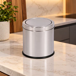 Lixeira Em Aço Inox Com Tampa 3 Litros Lixeira Basculante Mor Lixeira Multiuso De Fácil Utilização