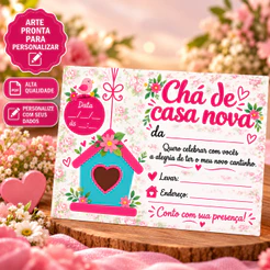 Convite Chá de Casa Nova