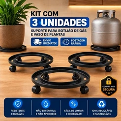 Suporte para Botijão de Gás Universal e Suporte para Vaso de Plantas , Compacto e Seguro