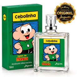 Perfume Cebolinha Jequiti 50ml Masculino Turma da Mônica Teen Desodorante Colônia Original Frasco de Vidro com Caixa