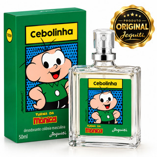 Perfume Cebolinha Jequiti 50ml Masculino Turma da Mônica Teen Desodorante Colônia Original Frasco de Vidro com Caixa