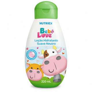 Loção Hidratante Bebê Love Suave Neutro 220ml - Hipoalergênico e Proteção Diária