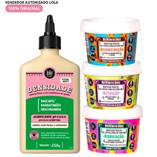 Kit Acidificante Lola Densidade 250g + Bemdita Ghee 3x100g - Lola Cosmetics