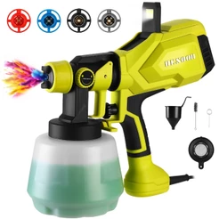Pistola De Pintura 800W 1600W Profissional Elétrica Pulverizadora 1200ML 4 Bicos 3 Regulações Desoon