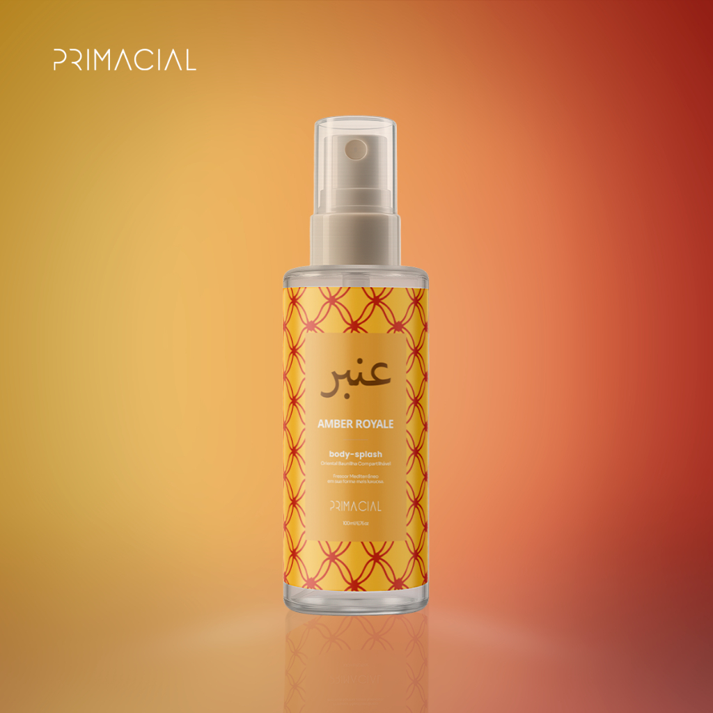 Body splash feminino arabe amber royale 100ml - primacial perfume oriental