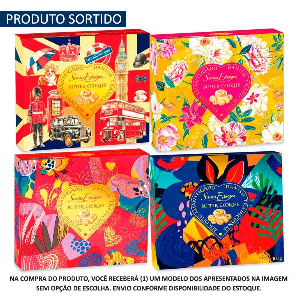 Caixa de Butter Cookies Biscoito Amanteigado Sortida 160g Un - Santa Edwiges