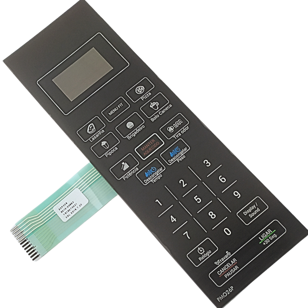 Teclado Membrana Microondas PMO26P - Para PHILCO Preta