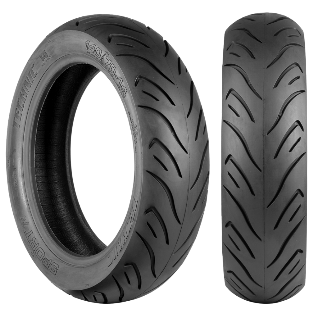 Pneu Traseiro Xmax 250 140/70-14 Technic Sport R Sem Câmara 🏍️🔥 | 5 Anos de Garantia | INMETRO e ISO
