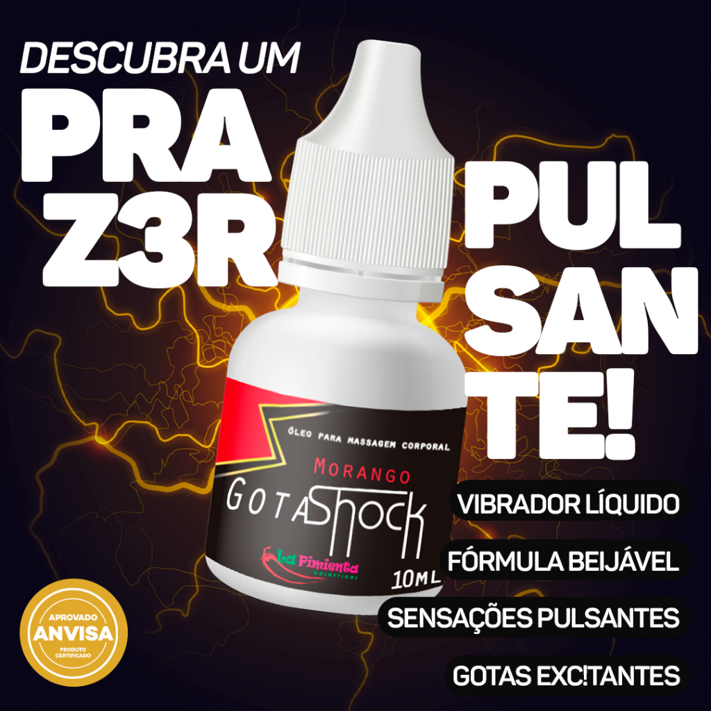 AUMENTE O TESÃO COM UMA GOTA SHOCK em Oferta na Shopee