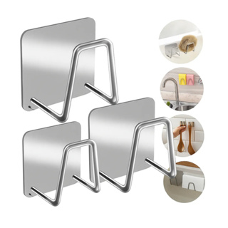 Suporte Gancho Esponja Pia Inox Autocolante 3M sem Furo Organizador Multiuso Cozinha Bucha e Prateleira em Oferta na Shopee