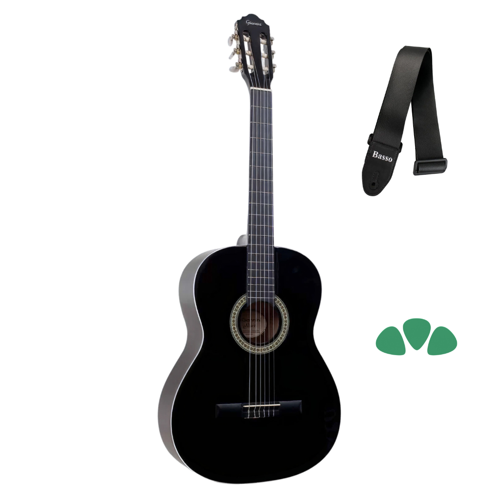 Violão Giannini Nylon Start N-14 Preto Bk Estudante em Oferta na Shopee