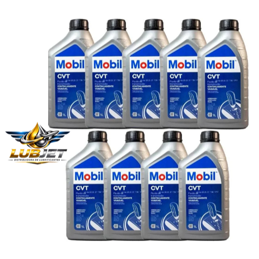 Kit 09 Litros Mobil CVT - Fluido Para Transmissão Automatica