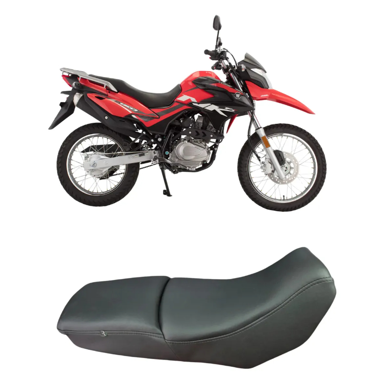 Capa Comfort Para Banco De Moto Haojue NK 150  Com Elástico Veste Em Casa Espuma De Alta Resistência
