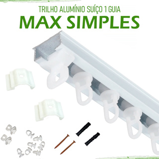 Kit Trilho Suíço Simples (1 Guia) - BRANCO - Todas as Medidas - Envio Imediato! em Oferta na Shopee