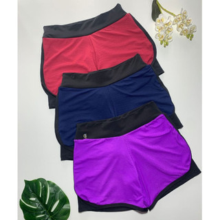 Short Duplo Feminino Dry-Fit Academia | Confortável, Leve, e Respirável | Ideal para Corrida, Treino, Ginástica P M G GG