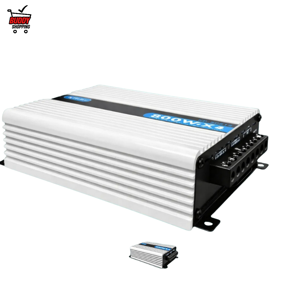 Amplificador Automotivo Som Módulo 800W RMS 4 Canais RCA Classe D Compacto KP-SC512 Prata em Oferta na Shopee