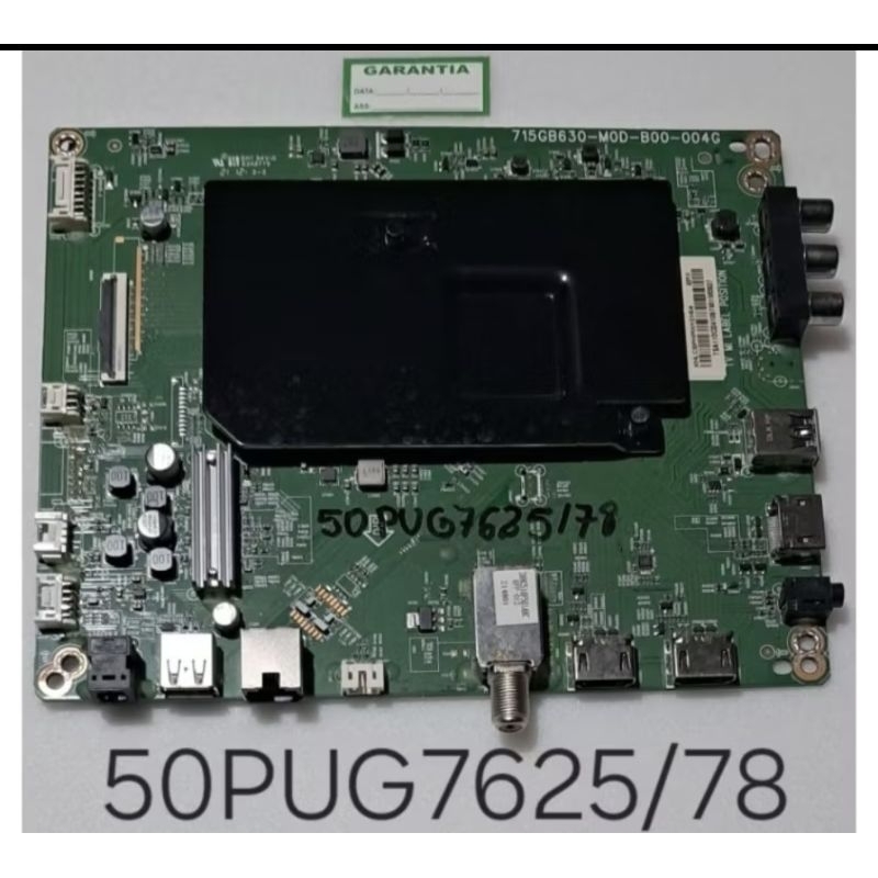 PLACA PRINCIPAL TV PHILIPS 50PUG7625/78 715GB630 MOD B00 004G FOTOS, VÍDEO E DESCRIÇÃO