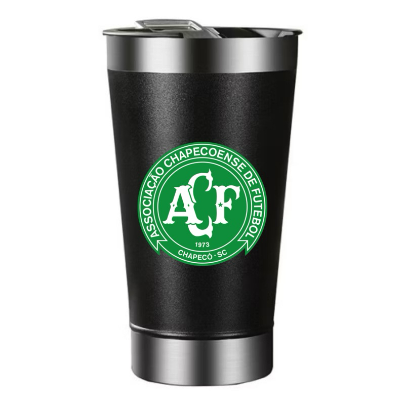 Copo térmico com abridor personalizado - Chapecoense