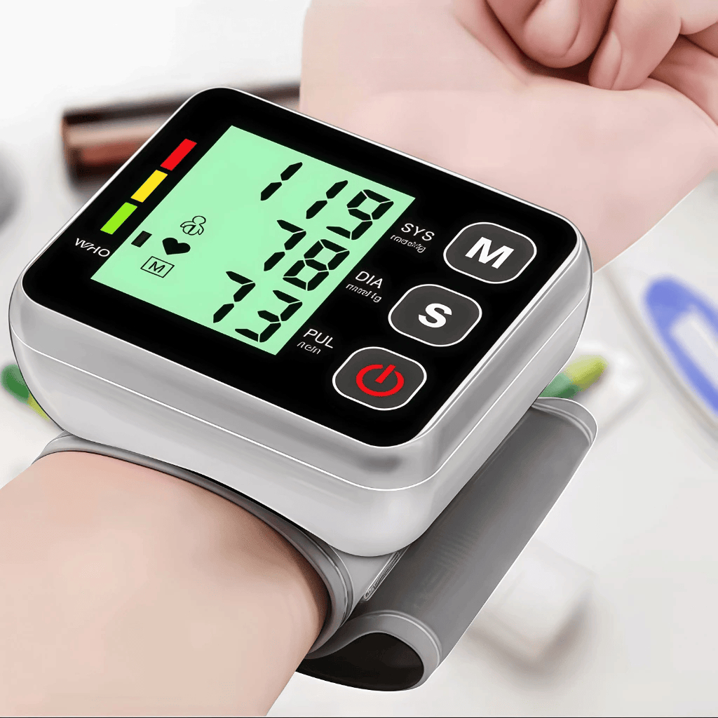 Medidor Pressão Digital De Pulso Com Voz Monitor Inteligente Aparelho De Pressão