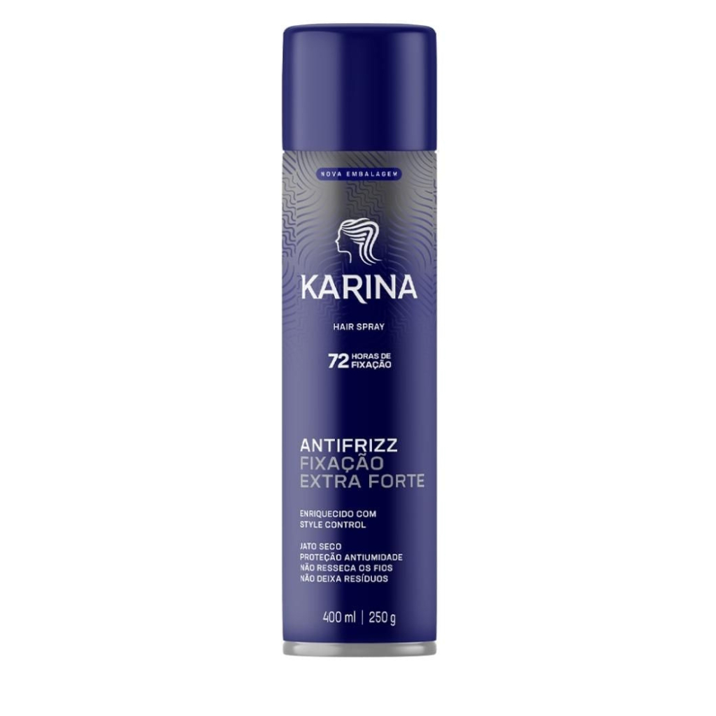 Hair Spray Karina Fixação Extra Forte - 400ml em Oferta na Shopee