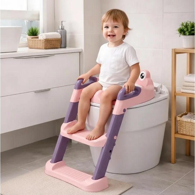 Assento Redutor Sanitário Infantil Treinamento Bebe Cadeira Redutor Vaso Azul Rosa Conforto Seguro