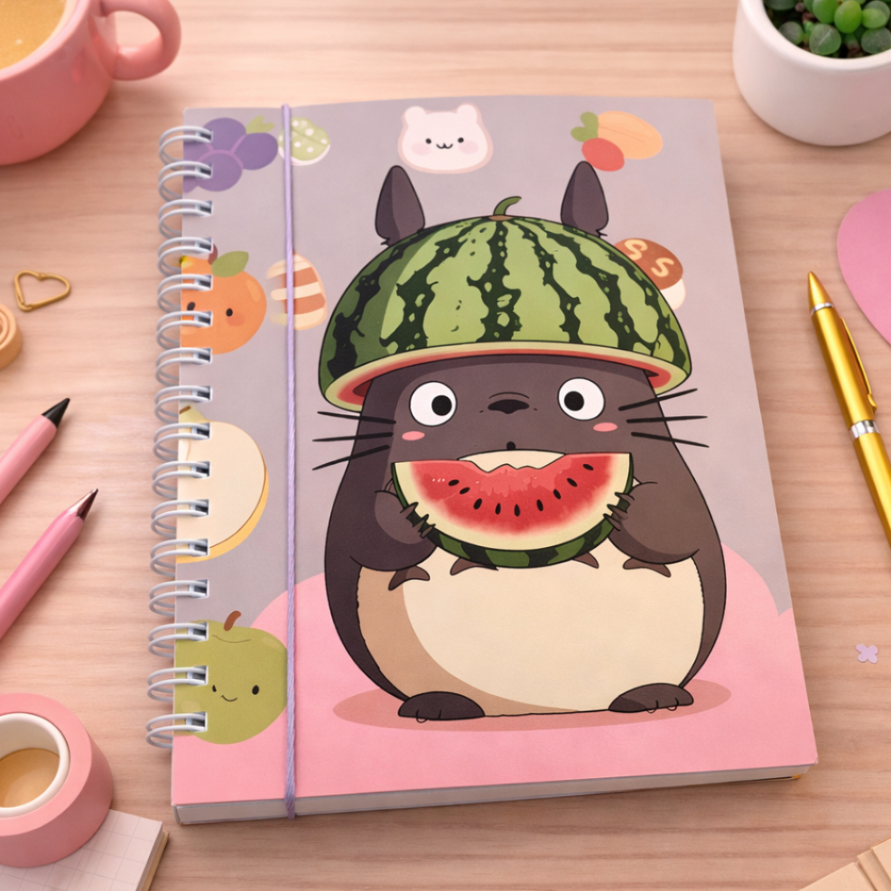 Sketchbook Totoro Caderno de Desenho A5 120g 80 Folhas Capa Flexível 300g