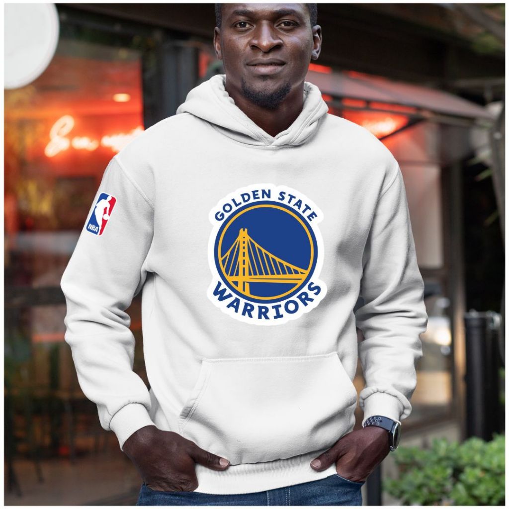 Moletom Canguru Unissex Blusa De Frio Com Capuz Casaco Golden State Basquete Nba