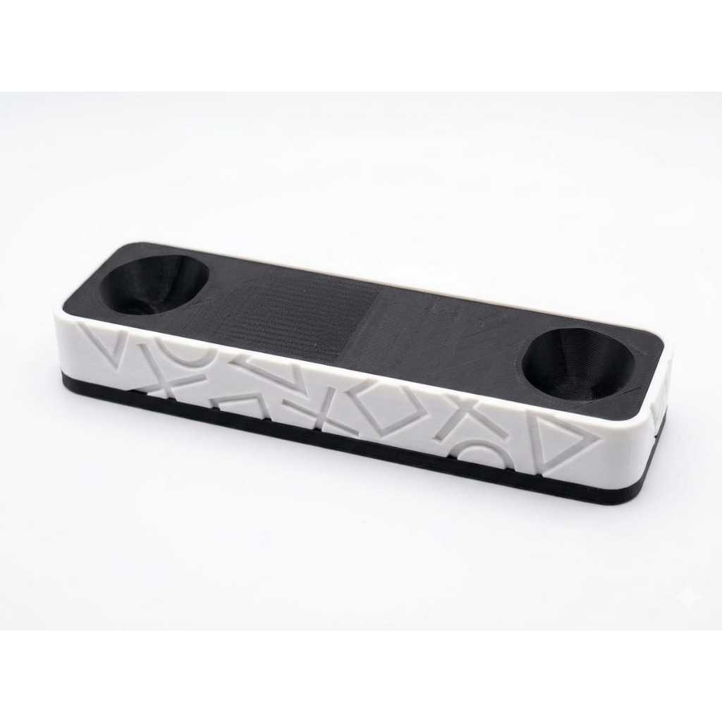 Suporte de Mesa DualSense PS5 - Edição Ícones Geométricos - Stand Premium para Controle PlayStation 5 - Impressão 3D Dua
