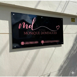 Placa Acm Personalizada Sua Logo Impressa Externo Linda Chuva Sol Resistente Varias medidas em Oferta na Shopee