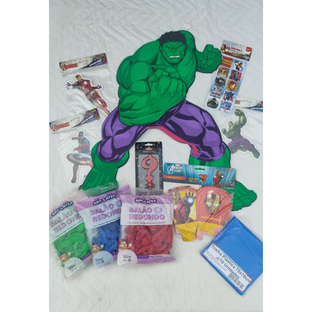 Kit Festa Completo Vingadores Avengers Marvel Festas Buffet Eventos Infantil Quadrinhos Herois Ocasiões Tematico